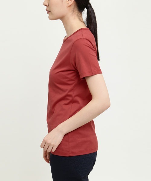 SUNSPEL（サンスペル）の「SUNSPEL / WOMEN’S Q82 PLAIN（Tシャツ/カットソー・レディース・ブラウン/ピンク/セージグリーン/チェリーレッド・1/2）」の12枚目の写真