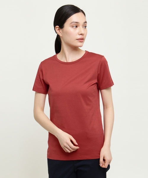 SUNSPEL（サンスペル）の「SUNSPEL / WOMEN’S Q82 PLAIN（Tシャツ/カットソー・レディース・ブラウン/ピンク/セージグリーン/チェリーレッド・1/2）」の15枚目の写真