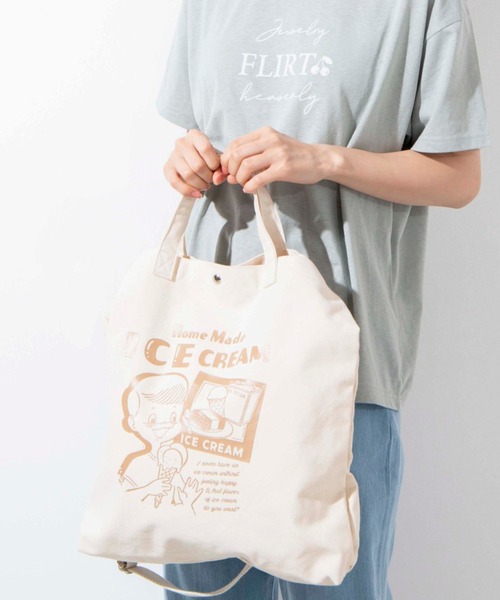 WEGO（ウィゴー）の「WEGO/2wayキャンバスショルダーバッグ/トートバッグ（トートバッグ・レディース・その他1/その他2/その他3/その他4/その他5/その他6/その他8/その他10/その他9/その他7/その他14/その他12/その他11/その他13/その他15/その他16/その他17/その他19/その他23/その他24/その他21/その他22・FREE）」の7枚目の写真