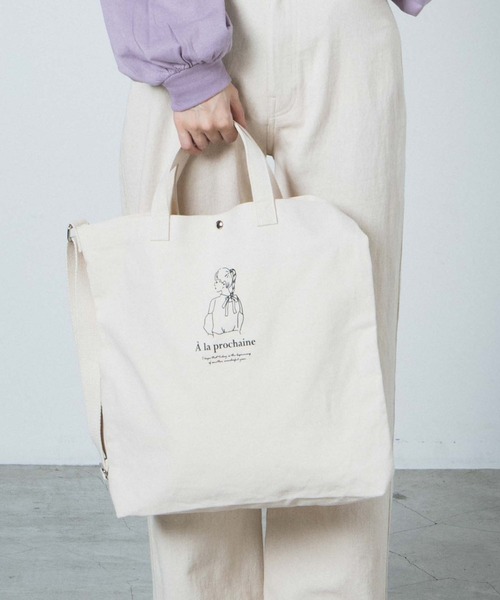 WEGO（ウィゴー）の「WEGO/2wayキャンバスショルダーバッグ/トートバッグ（トートバッグ・レディース・その他1/その他2/その他3/その他4/その他5/その他6/その他8/その他10/その他9/その他7/その他14/その他12/その他11/その他13/その他15/その他16/その他17/その他19/その他23/その他24/その他21/その他22・FREE）」の10枚目の写真