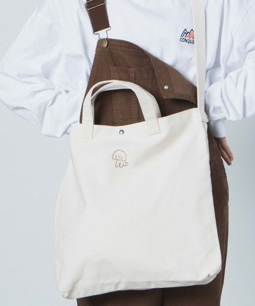 WEGO（ウィゴー）の「WEGO/2wayキャンバスショルダーバッグ/トートバッグ（トートバッグ・レディース・その他1/その他2/その他3/その他4/その他5/その他6/その他8/その他10/その他9/その他7/その他14/その他12/その他11/その他13/その他15/その他16/その他17/その他19/その他23/その他24/その他21/その他22・FREE）」の11枚目の写真