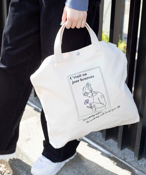 WEGO（ウィゴー）の「WEGO/2wayキャンバスショルダーバッグ/トートバッグ（トートバッグ・レディース・その他1/その他2/その他3/その他4/その他5/その他6/その他8/その他10/その他9/その他7/その他14/その他12/その他11/その他13/その他15/その他16/その他17/その他19/その他23/その他24/その他21/その他22・FREE）」の12枚目の写真