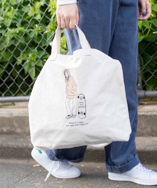 WEGO（ウィゴー）の「WEGO/2wayキャンバスショルダーバッグ/トートバッグ（トートバッグ・レディース・その他1/その他2/その他3/その他4/その他5/その他6/その他8/その他10/その他9/その他7/その他14/その他12/その他11/その他13/その他15/その他16/その他17/その他19/その他23/その他24/その他21/その他22・FREE）」の14枚目の写真