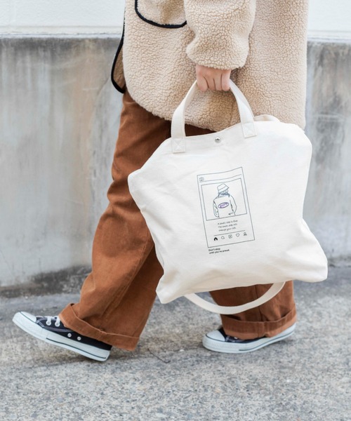 WEGO（ウィゴー）の「WEGO/2wayキャンバスショルダーバッグ/トートバッグ（トートバッグ・レディース・その他1/その他2/その他3/その他4/その他5/その他6/その他8/その他10/その他9/その他7/その他14/その他12/その他11/その他13/その他15/その他16/その他17/その他19/その他23/その他24/その他21/その他22・FREE）」の15枚目の写真