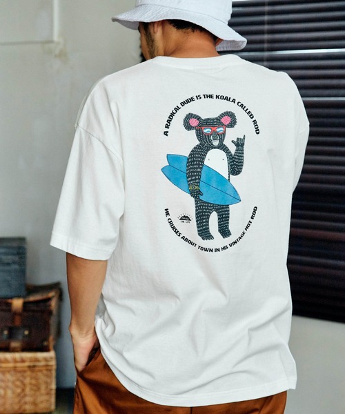 MULGA（モルガ）の「MULGA/モルガ 別注 ビッグシルエット ロゴ刺繍/背面プリント 半袖Tee（Tシャツ/カットソー・メンズ・ホワイト/ブラック/ベージュ/ホワイト系その他/ブラック系その他/ベージュ系その他/ホワイト系その他2/ホワイト系その他3/ブラック系その他2/ブラック系その他3/ベージュ系その他2/ベージュ系その他3・FREE）」の2枚目の写真