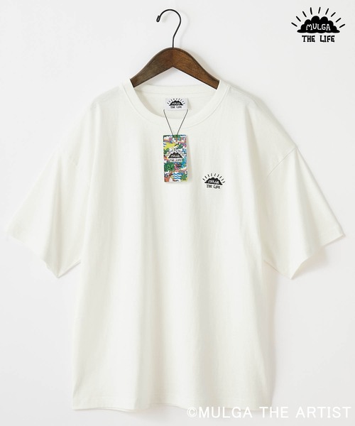 MULGA/モルガ 別注 ビッグシルエット ロゴ刺繍/背面プリント