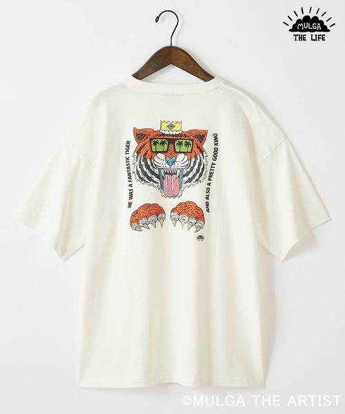 MULGA ライオンデザイン Tシャツ ホワイト M MULGA ライオンデザイン Tシャツ ホワイト Mサイズ - メルカリ