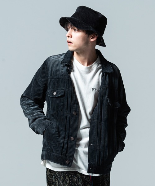 glamb(グラム)の「Corduroy reversible bucket hat / コーデュロイリバーシブルバケットハット(ハット・メンズ・ベージュ/ブラック・M/L)」の13枚目の写真