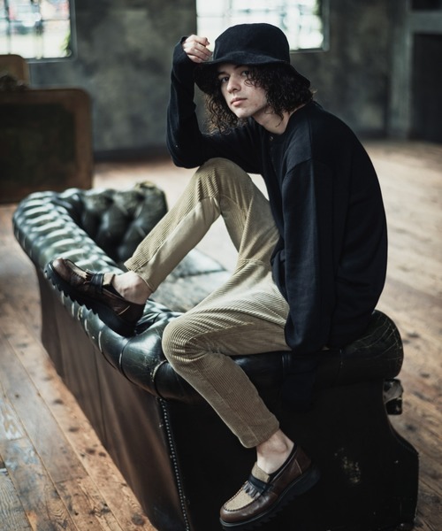 glamb(グラム)の「Corduroy reversible bucket hat / コーデュロイリバーシブルバケットハット(ハット・メンズ・ベージュ/ブラック・M/L)」の16枚目の写真