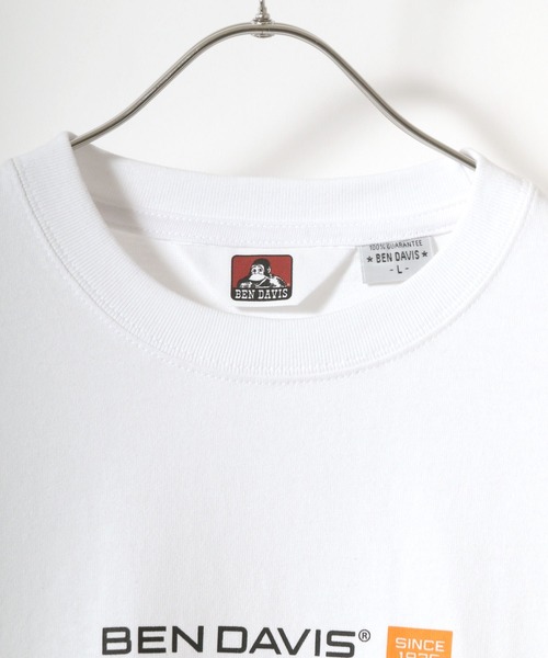BEN DAVIS(ベンデイビス)の「BEN DAVIS/ベンデイビス 袖プリント バナーロゴ ロングスリーブTシャツ(Tシャツ/カットソー・メンズ・ホワイト/ブラック/ベージュ/パープル・S/M/L/XL)」の8枚目の写真