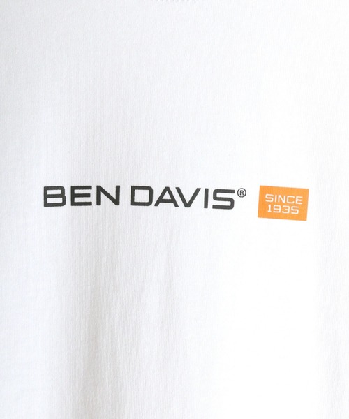 BEN DAVIS(ベンデイビス)の「BEN DAVIS/ベンデイビス 袖プリント バナーロゴ ロングスリーブTシャツ(Tシャツ/カットソー・メンズ・ホワイト/ブラック/ベージュ/パープル・S/M/L/XL)」の9枚目の写真