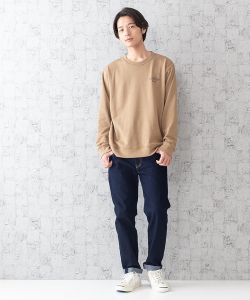 OUTDOOR PRODUCTS APPAREL(アウトドアプロダクツアパレル)の「CAMPモチーフトレーナー ワンポイント刺繍 バックプリント ルーズシルエット ユニセックス ブランド発祥の地をモチーフにしたグラフィックデザイン(スウェット・メンズ・ブラック/ベージュ/アイボリー/ブラウン・MEDIUM/LARGE/X-LARGE)」の21枚目の写真