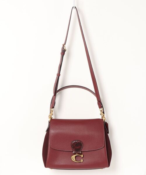 美品　コーチCoach アリー ショルダー バッグ スネークスキン 公式】COACH – コーチ | ローグ トップ ハンドル シグネチャー