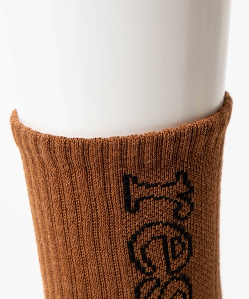 WEGO（ウィゴー）の「WEGO/resultロゴソックス（ソックス/靴下・レディース・ホワイト/ブラック/レッド/キャメル・FREE）」の11枚目の写真