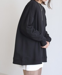 【HERCLOSET】ミニ裏毛ドロストビッグシルエットスウェット