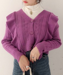 WEGO | WEGO/フリルVネックカーディガン(カーディガン/ボレロ)