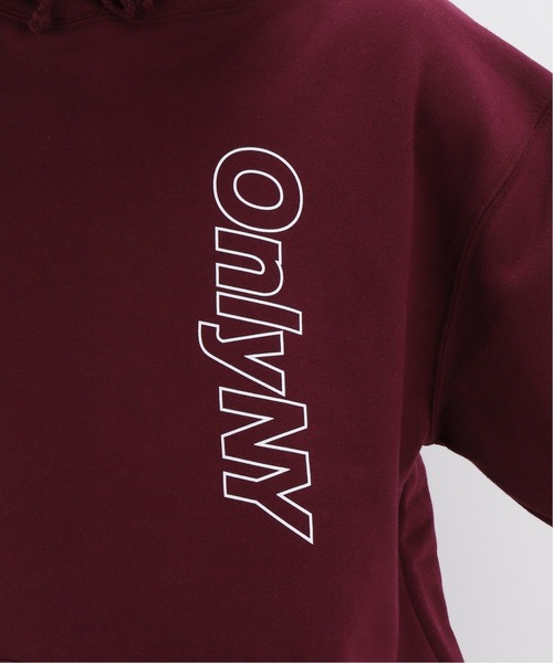 ONLY NY（オンリーニューヨーク）の「【ONLY NY / オンリーニューヨーク】 CORE LOGO OUTLINE HOODIE（パーカー・メンズ・ブラック/ボルドー/マスタード・MEDIUM/LARGE/X-LARGE）」の5枚目の写真