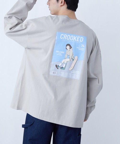 SPOC STORE(スポックストア)の「【SPOC STORE】シティポップ/ルーティンイラスト バックプリントロンT(Tシャツ/カットソー・メンズ・ホワイト系その他/ブラック系その他/ベージュ系その他/グリーン系その他/ブルー系その他/ホワイト系その他2/ホワイト系その他3/ホワイト系その他4/ベージュ系その他2/グリーン系その他2/ブルー系その他2/ブルー系その他3・M/L)」の6枚目の写真