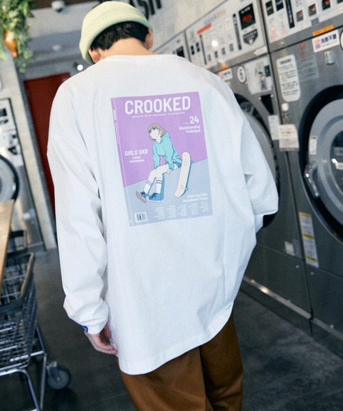 SPOC STORE(スポックストア)の「【SPOC STORE】シティポップ/ルーティンイラスト バックプリントロンT(Tシャツ/カットソー・メンズ・ホワイト系その他/ブラック系その他/ベージュ系その他/グリーン系その他/ブルー系その他/ホワイト系その他2/ホワイト系その他3/ホワイト系その他4/ベージュ系その他2/グリーン系その他2/ブルー系その他2/ブルー系その他3・M/L)」の3枚目の写真