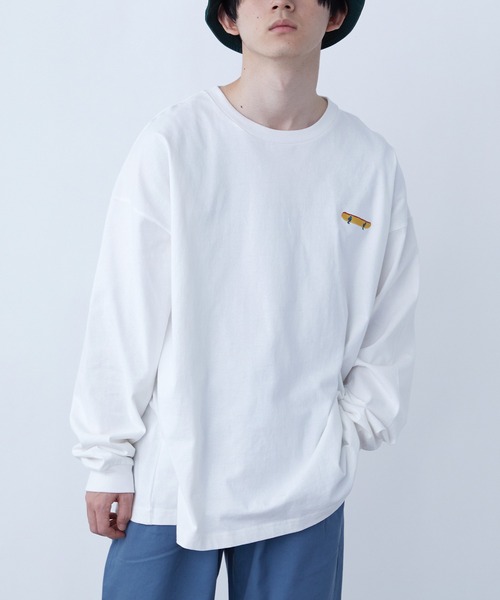 SPOC STORE(スポックストア)の「【SPOC STORE】シティポップ/ルーティンイラスト バックプリントロンT(Tシャツ/カットソー・メンズ・ホワイト系その他/ブラック系その他/ベージュ系その他/グリーン系その他/ブルー系その他/ホワイト系その他2/ホワイト系その他3/ホワイト系その他4/ベージュ系その他2/グリーン系その他2/ブルー系その他2/ブルー系その他3・M/L)」の15枚目の写真