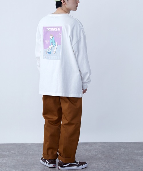 SPOC STORE(スポックストア)の「【SPOC STORE】シティポップ/ルーティンイラスト バックプリントロンT(Tシャツ/カットソー・メンズ・ホワイト系その他/ブラック系その他/ベージュ系その他/グリーン系その他/ブルー系その他/ホワイト系その他2/ホワイト系その他3/ホワイト系その他4/ベージュ系その他2/グリーン系その他2/ブルー系その他2/ブルー系その他3・M/L)」の21枚目の写真