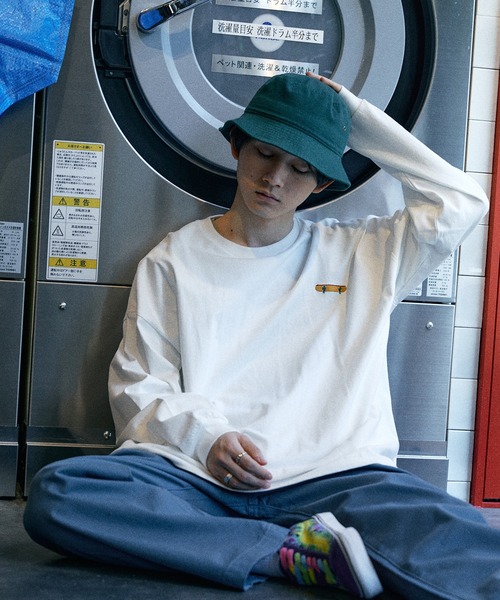 SPOC STORE(スポックストア)の「【SPOC STORE】シティポップ/ルーティンイラスト バックプリントロンT(Tシャツ/カットソー・メンズ・ホワイト系その他/ブラック系その他/ベージュ系その他/グリーン系その他/ブルー系その他/ホワイト系その他2/ホワイト系その他3/ホワイト系その他4/ベージュ系その他2/グリーン系その他2/ブルー系その他2/ブルー系その他3・M/L)」の19枚目の写真