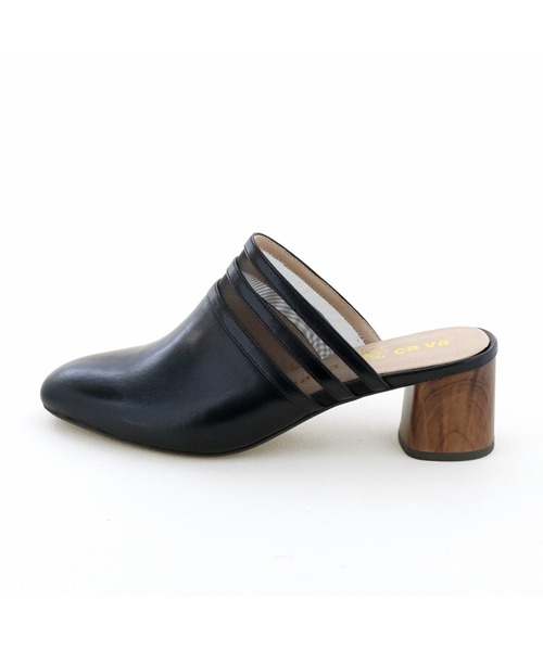 cava cava（サヴァサヴァ）の「チュールのラインがかわいいヒールアップミュール/cava cava (サヴァサヴァ)（パンプス・レディース・ブラック/ベージュ/オフホワイト・22.5cm/23.5cm/24.5cm/23.0cm/24.0cm）」の16枚目の写真