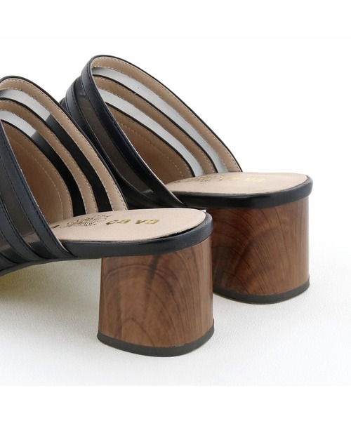 cava cava（サヴァサヴァ）の「チュールのラインがかわいいヒールアップミュール/cava cava (サヴァサヴァ)（パンプス・レディース・ブラック/ベージュ/オフホワイト・22.5cm/23.5cm/24.5cm/23.0cm/24.0cm）」の12枚目の写真