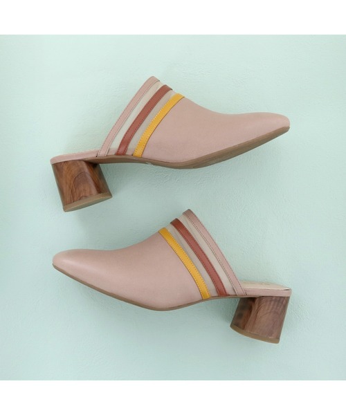 cava cava（サヴァサヴァ）の「チュールのラインがかわいいヒールアップミュール/cava cava (サヴァサヴァ)（パンプス・レディース・ブラック/ベージュ/オフホワイト・22.5cm/23.5cm/24.5cm/23.0cm/24.0cm）」の4枚目の写真