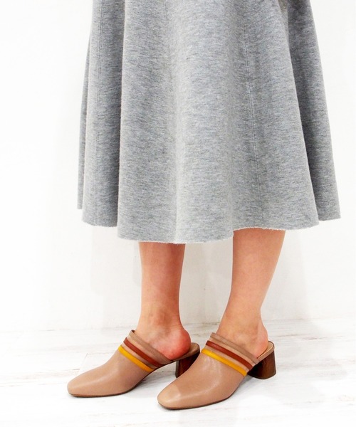 cava cava（サヴァサヴァ）の「チュールのラインがかわいいヒールアップミュール/cava cava (サヴァサヴァ)（パンプス・レディース・ブラック/ベージュ/オフホワイト・22.5cm/23.5cm/24.5cm/23.0cm/24.0cm）」の6枚目の写真