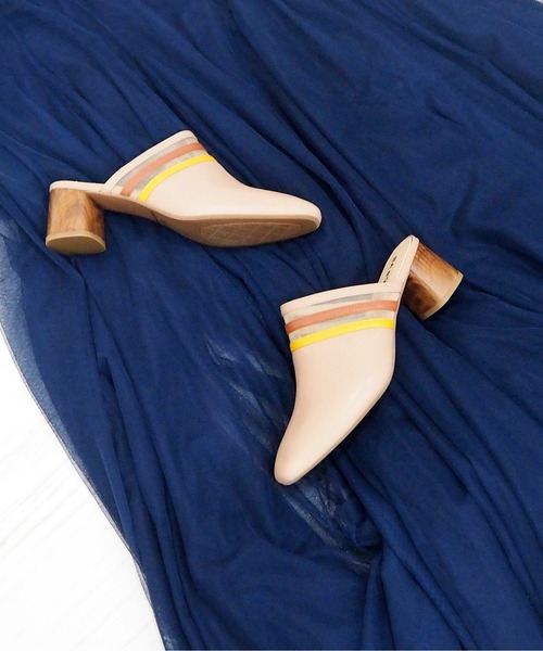 cava cava（サヴァサヴァ）の「チュールのラインがかわいいヒールアップミュール/cava cava (サヴァサヴァ)（パンプス・レディース・ブラック/ベージュ/オフホワイト・22.5cm/23.5cm/24.5cm/23.0cm/24.0cm）」の13枚目の写真