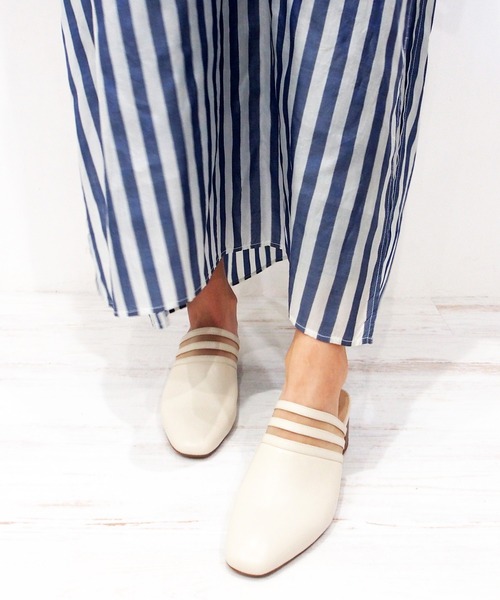 cava cava（サヴァサヴァ）の「チュールのラインがかわいいヒールアップミュール/cava cava (サヴァサヴァ)（パンプス・レディース・ブラック/ベージュ/オフホワイト・22.5cm/23.5cm/24.5cm/23.0cm/24.0cm）」の20枚目の写真