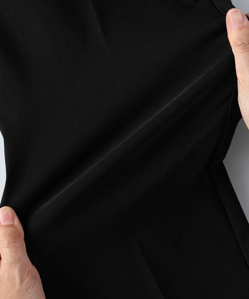 HONEYSUCKLE ROSE（ハニーサックルローズ）の「【HONEYSUCKLE ROSE】「nobee」 楽伸びキープカラートラウザーパンツ（その他パンツ・レディース・ブラック・S/M/L）」の6枚目の写真