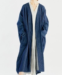 mizuiroind（ミズイロインド）の「デニムワイドコート（その他アウター