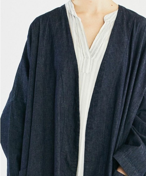 mizuiroind（ミズイロインド）の「デニムワイドコート（その他アウター