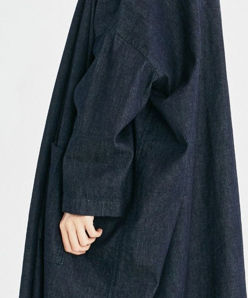 mizuiroind（ミズイロインド）の「デニムワイドコート（その他アウター