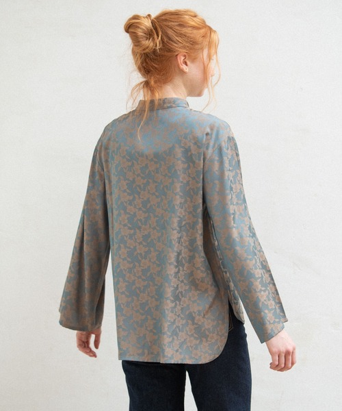 idem（イデム）の「chill out china shirt/ペイズリーサテンチャイナブラウス（シャツ/ブラウス・レディース・ネイビー/ブルー・FREE）」の22枚目の写真