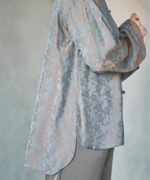 idem（イデム）の「chill out china shirt/ペイズリーサテンチャイナブラウス（シャツ/ブラウス・レディース・ネイビー/ブルー・FREE）」の20枚目の写真