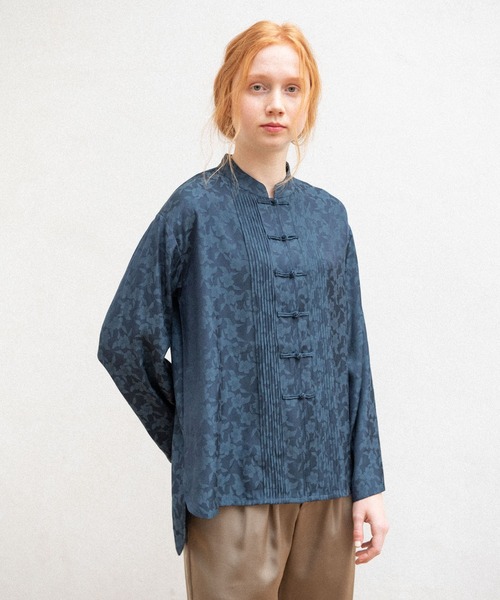 chill out china shirt/ペイズリーサテンチャイナブラウス（シャツ