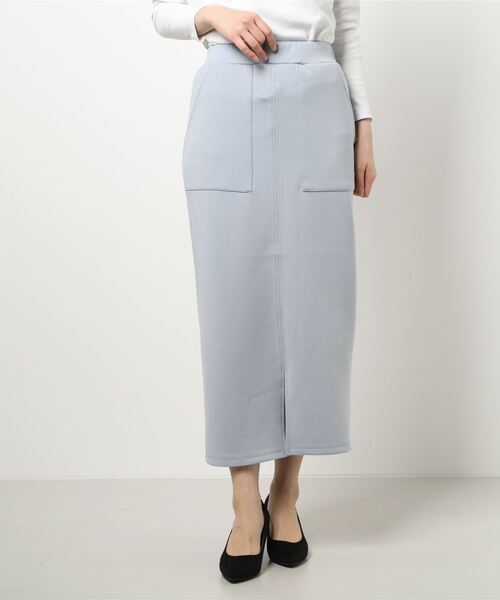 KOBE LETTUCE（コウベレタス）の「ダンボールナロースカート（スカート・レディース・イエロー/ホワイト系その他/ブルー系その他/ライトピンク/グレイッシュベージュ/ブラック/ブラウン系その他/グリーン系その他/ローズ/ホワイト/ライラック/オレンジ系/グリーン系/ライトグレー/ブルー/グリーン系1/プラム・FREE/M/L）」の12枚目の写真