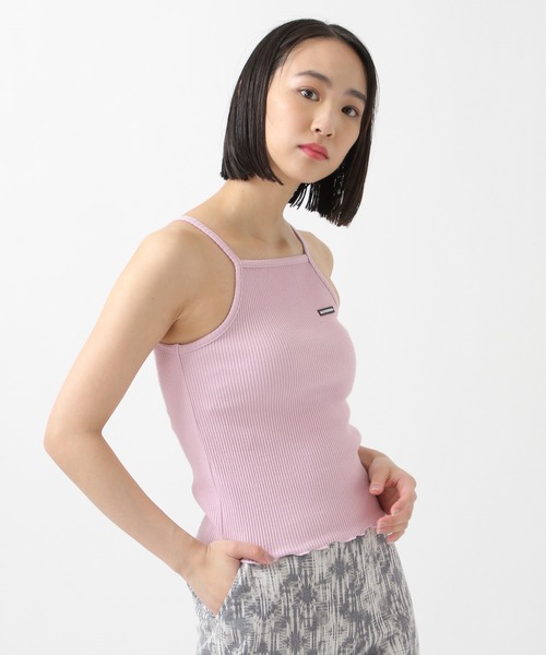 MAGPIEROBIN（マグパイロビン）の「MAGPIE ROBIN／RIBメローキャミ 2942088（キャミソール・レディース・ライトブルー/ブラック/ライトイエロー/スモークピンク・FREE）」の13枚目の写真
