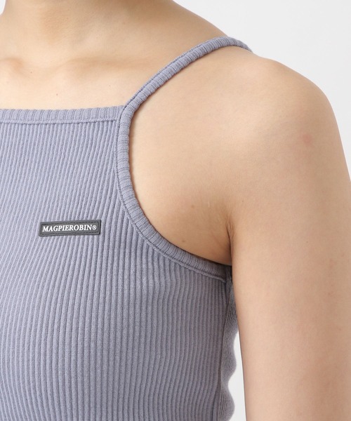 MAGPIEROBIN（マグパイロビン）の「MAGPIE ROBIN／RIBメローキャミ 2942088（キャミソール・レディース・ライトブルー/ブラック/ライトイエロー/スモークピンク・FREE）」の11枚目の写真