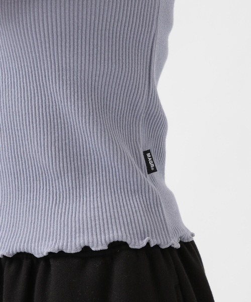 MAGPIEROBIN（マグパイロビン）の「MAGPIE ROBIN／RIBメローキャミ 2942088（キャミソール・レディース・ライトブルー/ブラック/ライトイエロー/スモークピンク・FREE）」の7枚目の写真