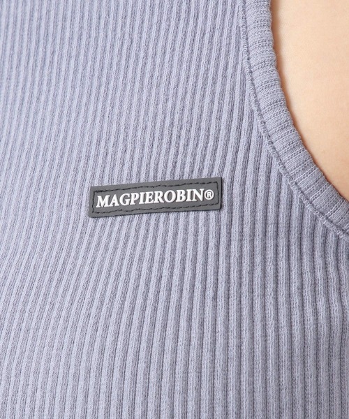 MAGPIEROBIN（マグパイロビン）の「MAGPIE ROBIN／RIBメローキャミ 2942088（キャミソール・レディース・ライトブルー/ブラック/ライトイエロー/スモークピンク・FREE）」の15枚目の写真