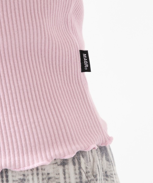 MAGPIEROBIN（マグパイロビン）の「MAGPIE ROBIN／RIBメローキャミ 2942088（キャミソール・レディース・ライトブルー/ブラック/ライトイエロー/スモークピンク・FREE）」の20枚目の写真