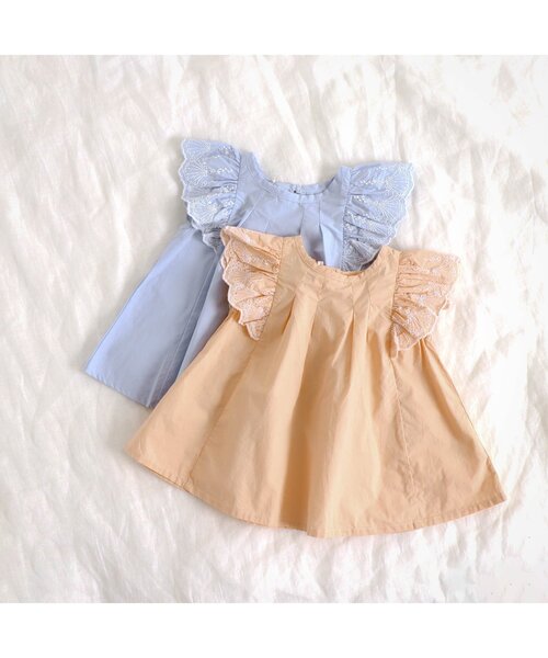 apres les cours（アプレレクール）の「アクアリウムチュニック（チュニック・キッズ・サックスブルー/オレンジ・90/100/110/120/80/130/140）」の15枚目の写真