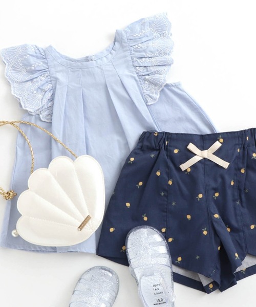 apres les cours（アプレレクール）の「アクアリウムチュニック（チュニック・キッズ・サックスブルー/オレンジ・90/100/110/120/80/130/140）」の8枚目の写真