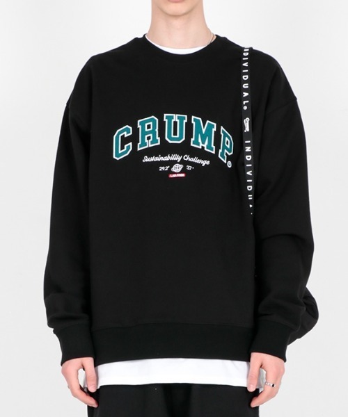crump(クランプ)の「【crump 】クラシックスウェットシャツ(パーカー・レディース・ブラック/ネイビー・MEDIUM/LARGE)」の2枚目の写真