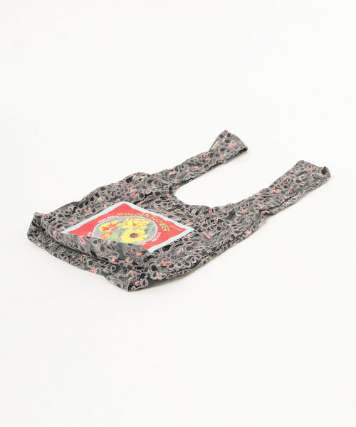 Ray BEAMS（レイビームス）の「HEY！Mrs ROSE × Ray BEAMS / 別注 ミニ レース プリント バッグ（トートバッグ・レディース・チャコールグレー/マスタード・ONE SIZE）」の4枚目の写真