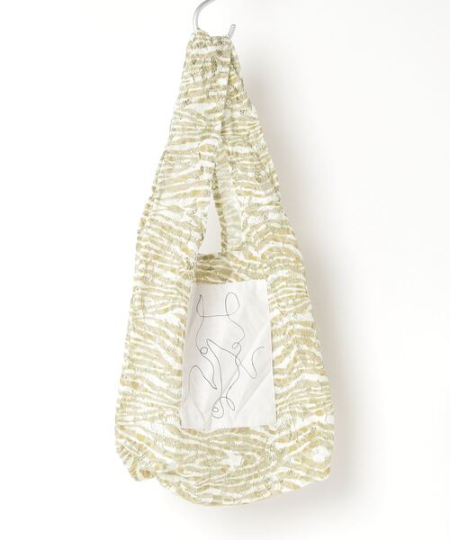 Ray BEAMS（レイビームス）の「HEY！Mrs ROSE × Ray BEAMS / 別注 ミニ レース プリント バッグ（トートバッグ・レディース・チャコールグレー/マスタード・ONE SIZE）」の9枚目の写真